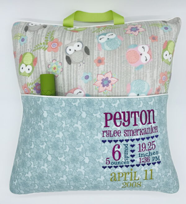 Birth Announcement Journey Pillow - Image 2