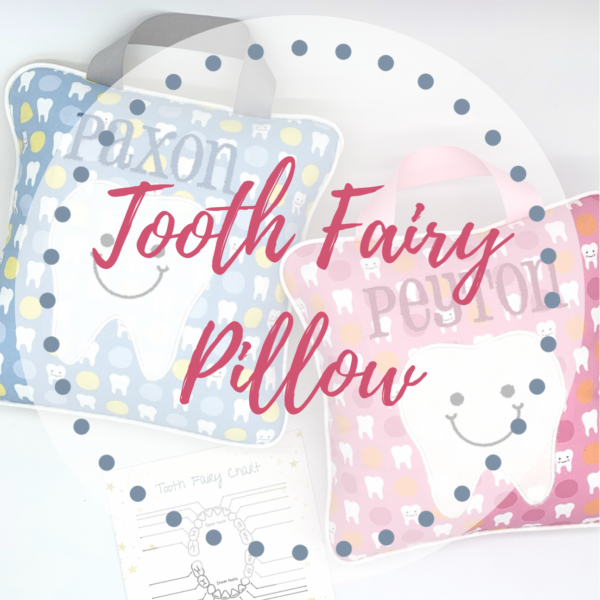 Custom Tooth Fairy Pillow with Tooth Chart