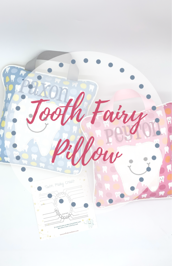 Custom Tooth Fairy Pillow with Tooth Chart