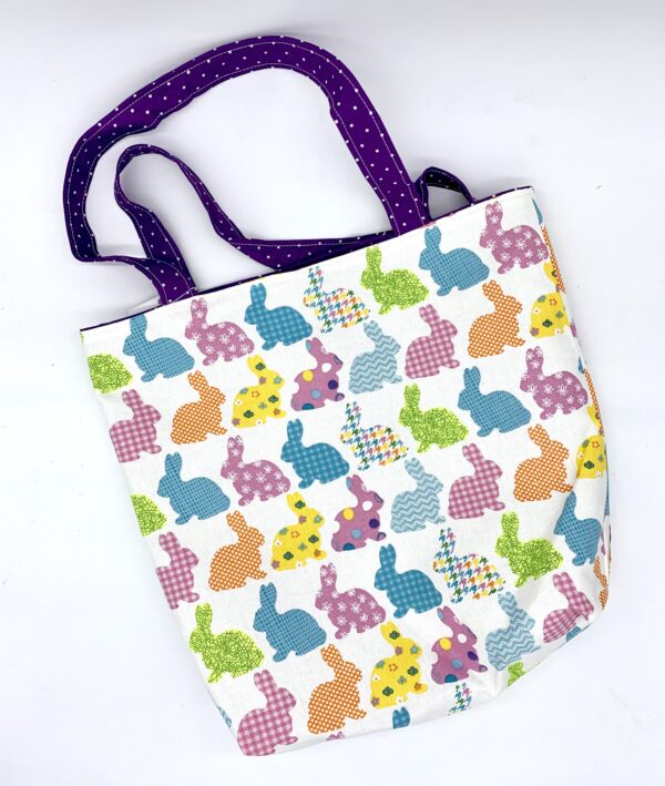 Colorful Bunnies Tote Bag - Image 2