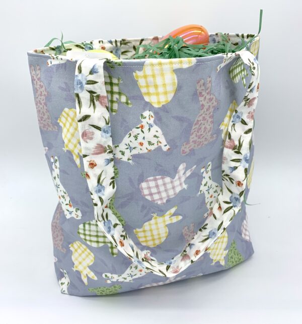 Floral Bunnies Tote Bag