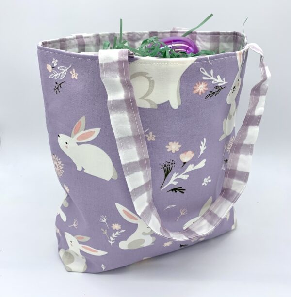 Purple Bunny Tote Bag