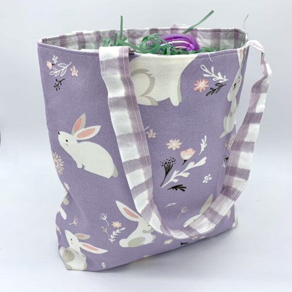 Purple Bunny Tote Bag