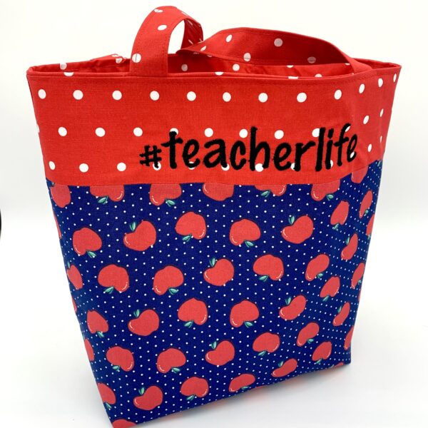 TeacherLife Apple Tote Bag