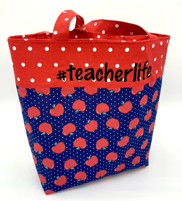 TeacherLife Apple Tote Bag