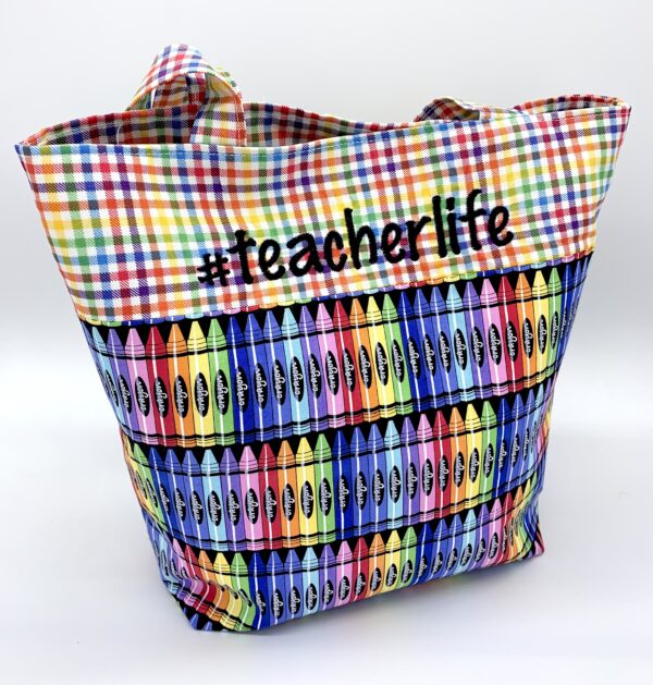 TeacherLife Crayon Tote Bag