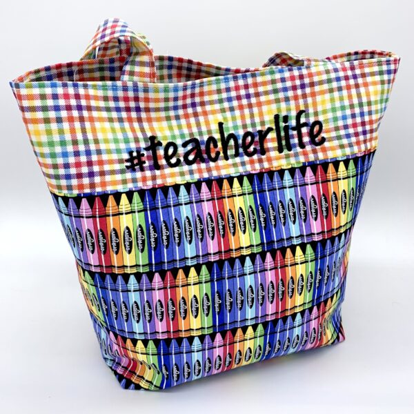 TeacherLife Crayon Tote Bag