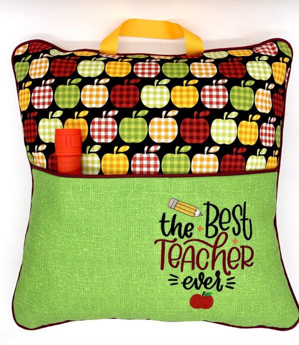 Teacher Appreciation Gingham Apple Journey Pillow®
