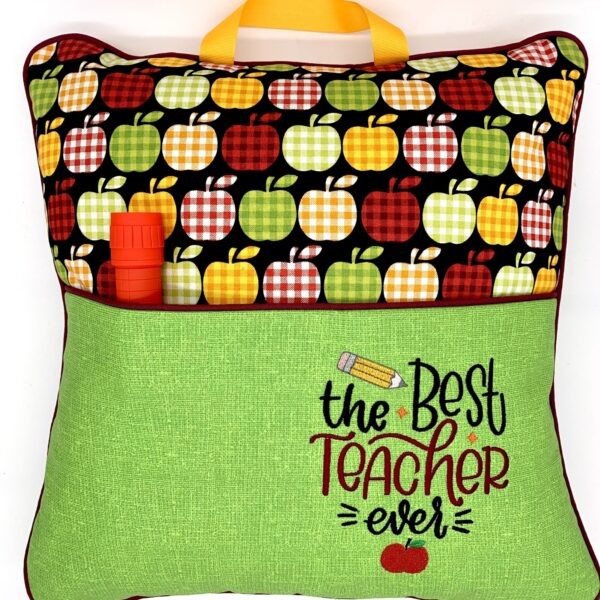Teacher Appreciation Gingham Apple Journey Pillow®