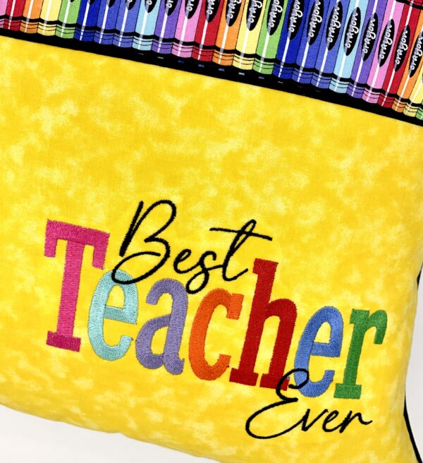Teacher Appreciation Crayon Journey Pillow® - Image 2