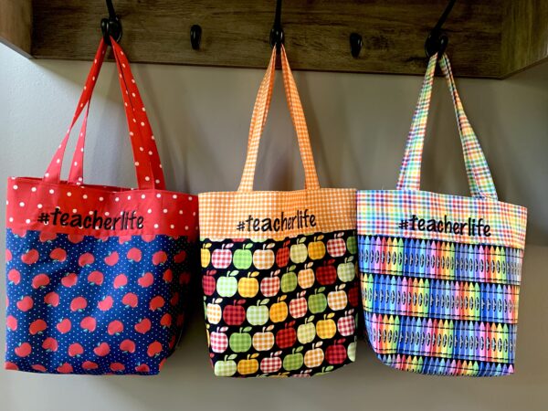TeacherLife Apple Tote Bag - Image 3