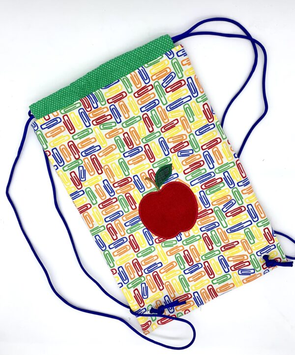 Paperclip Drawstring Backpack