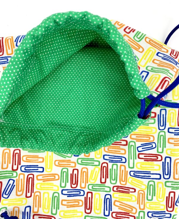 Paperclip Drawstring Backpack - Image 3