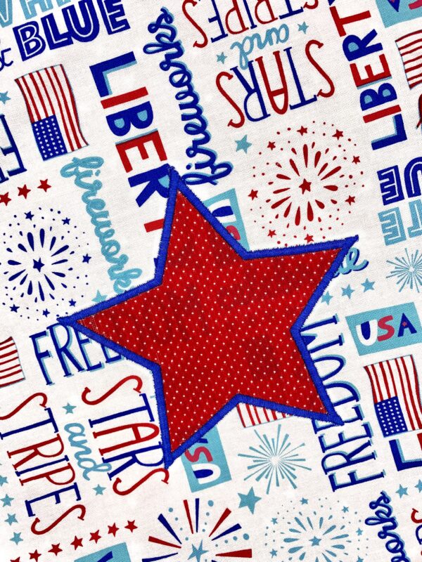Patriotic Words Drawstring Backpack - Image 2