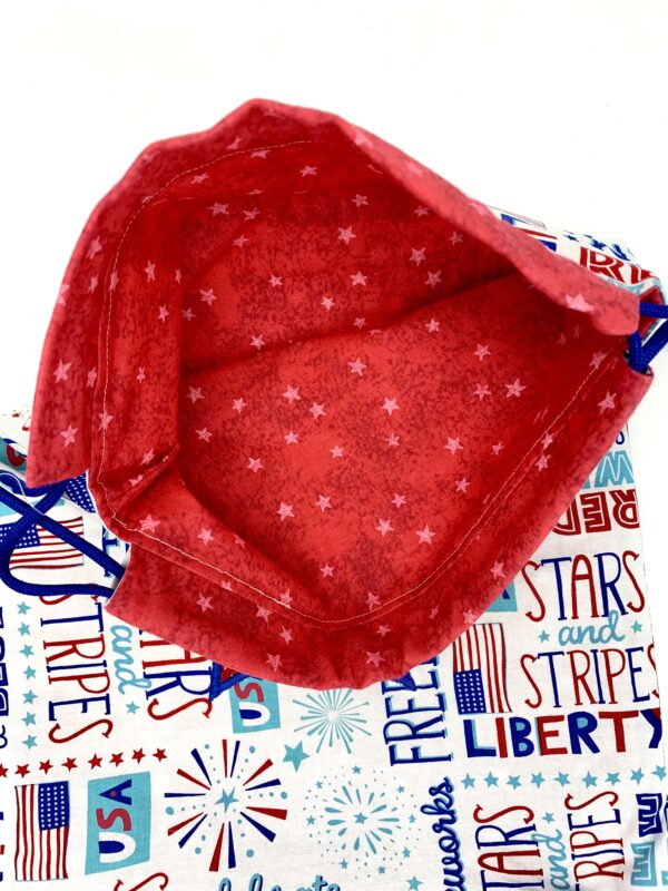 Patriotic Words Drawstring Backpack - Image 3