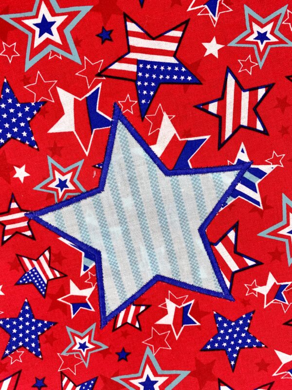Patriotic Stars Drawstring Backpack - Image 2
