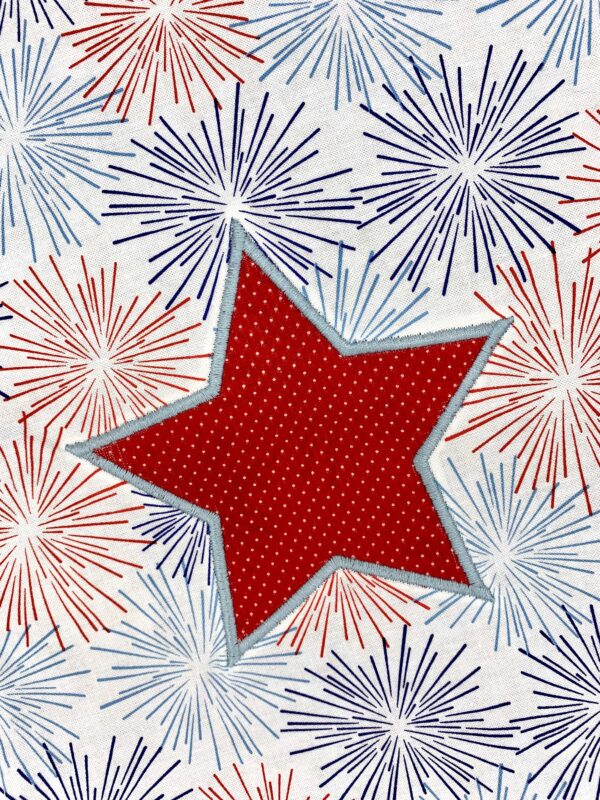 Patriotic Firework Drawstring Backpack - Image 2